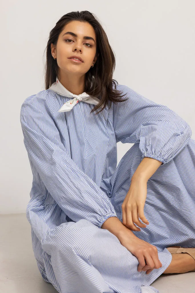 Daloma W, Dress - Bolich Blue Strips