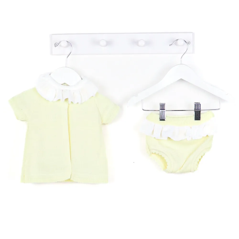 Dandelion Girls Knitted Lemon 3 Piece Short Set