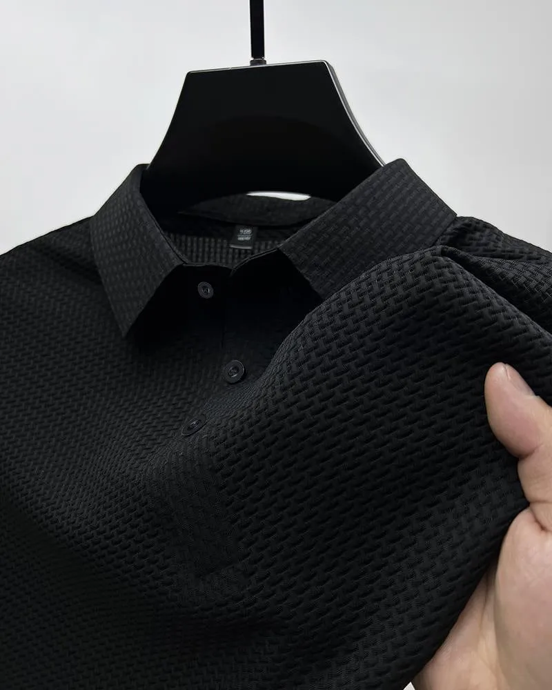 David - Men's High-End Mesh Ice Silk Polo Shirt
