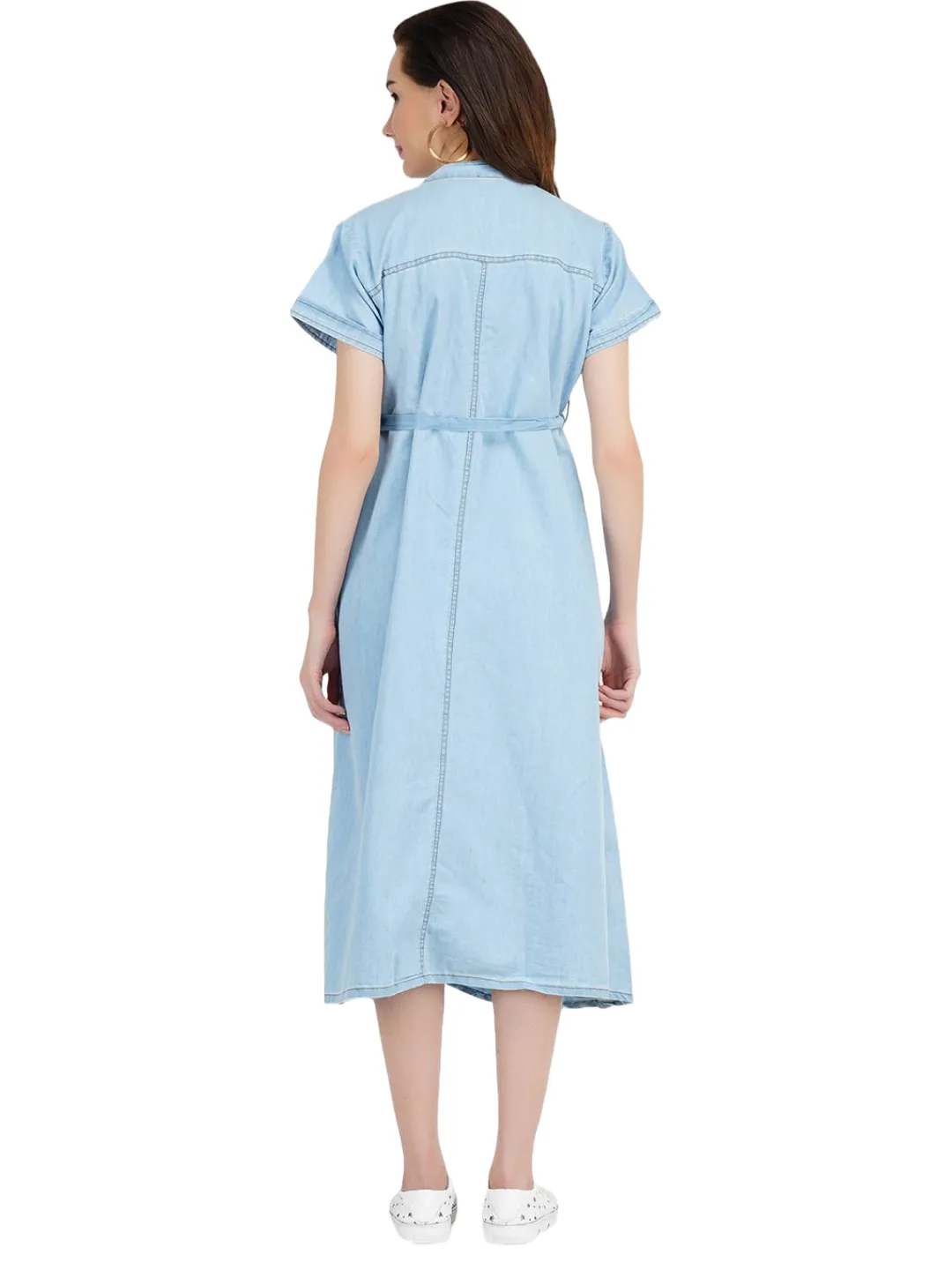 Denim Maternity Breastfeeding Dress