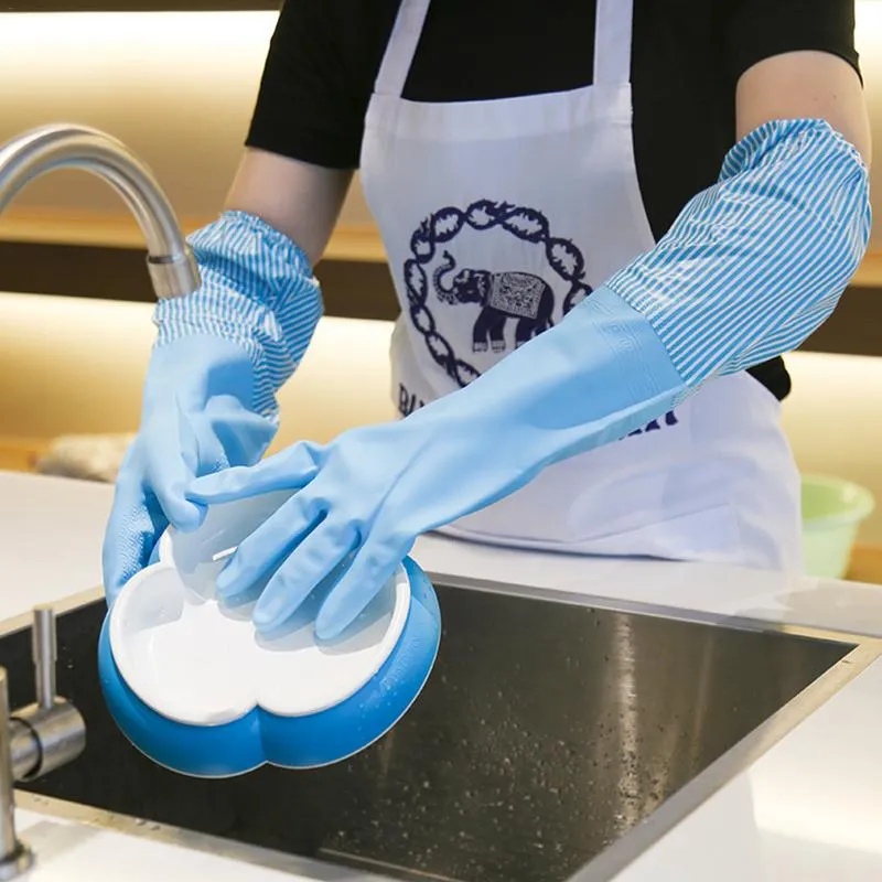 Dishwashing Gloves Fleece Lined Restricted Opening Gloves