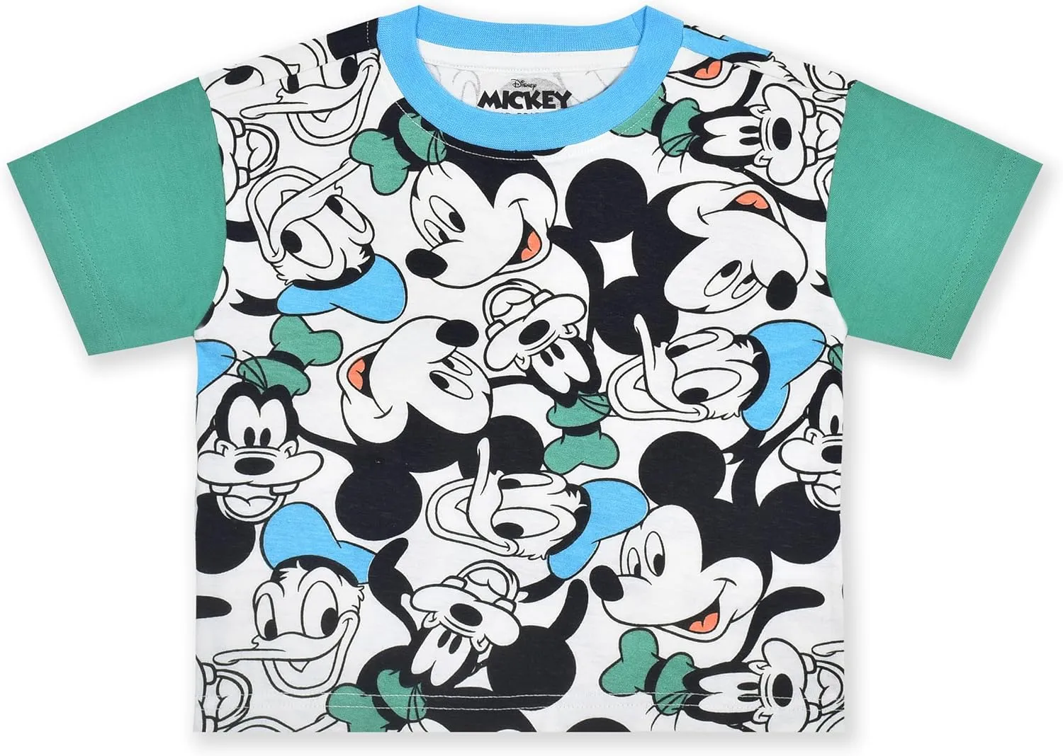 Disney Mickey Mouse Boys 2 Piece Shirt and Shorts Set for Toddlers