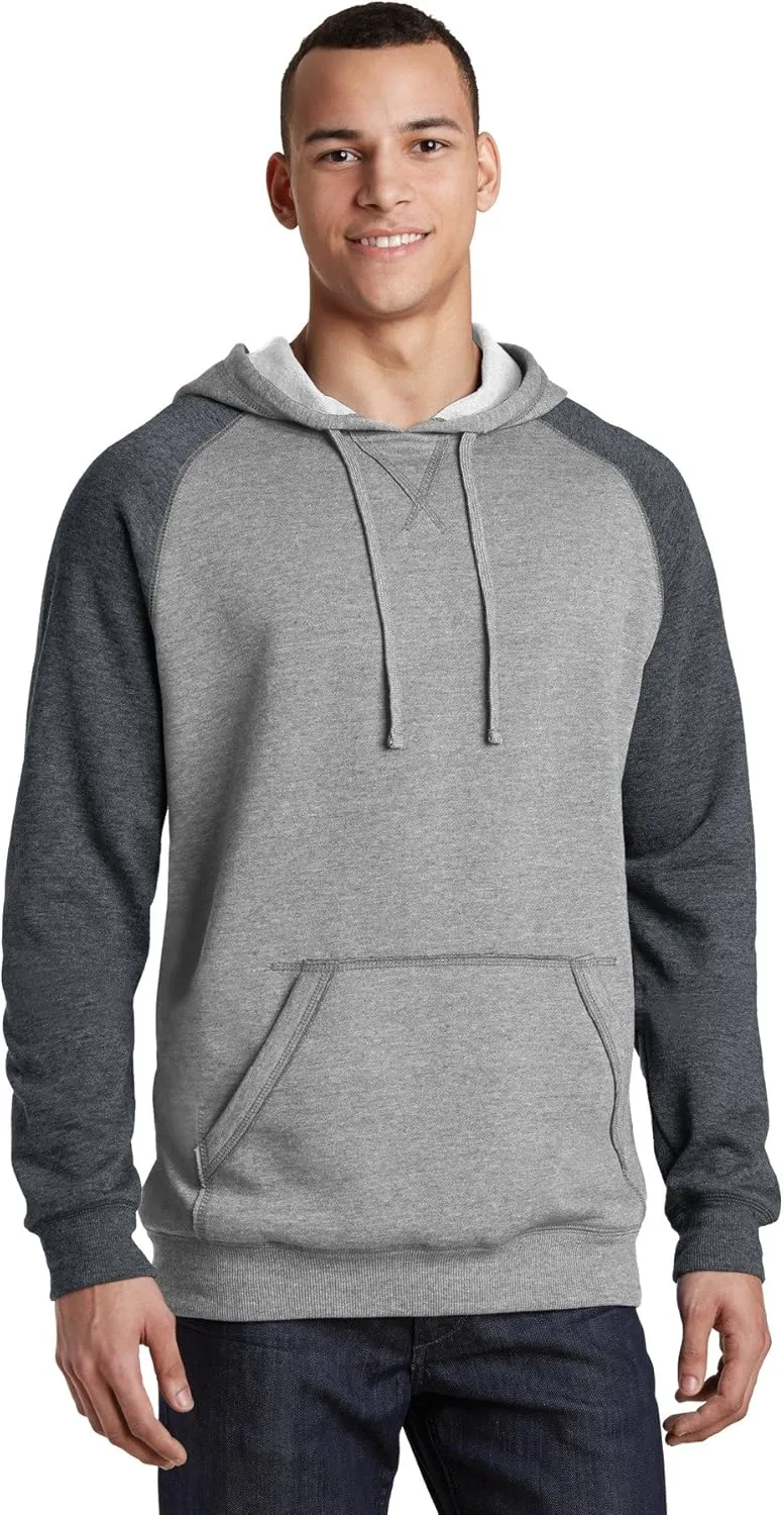 District Mens Lightweight Raglan Hoodie