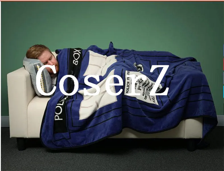 Doctor Who Tardis Blankets Coral Fleece Police Box Cosplay Costume