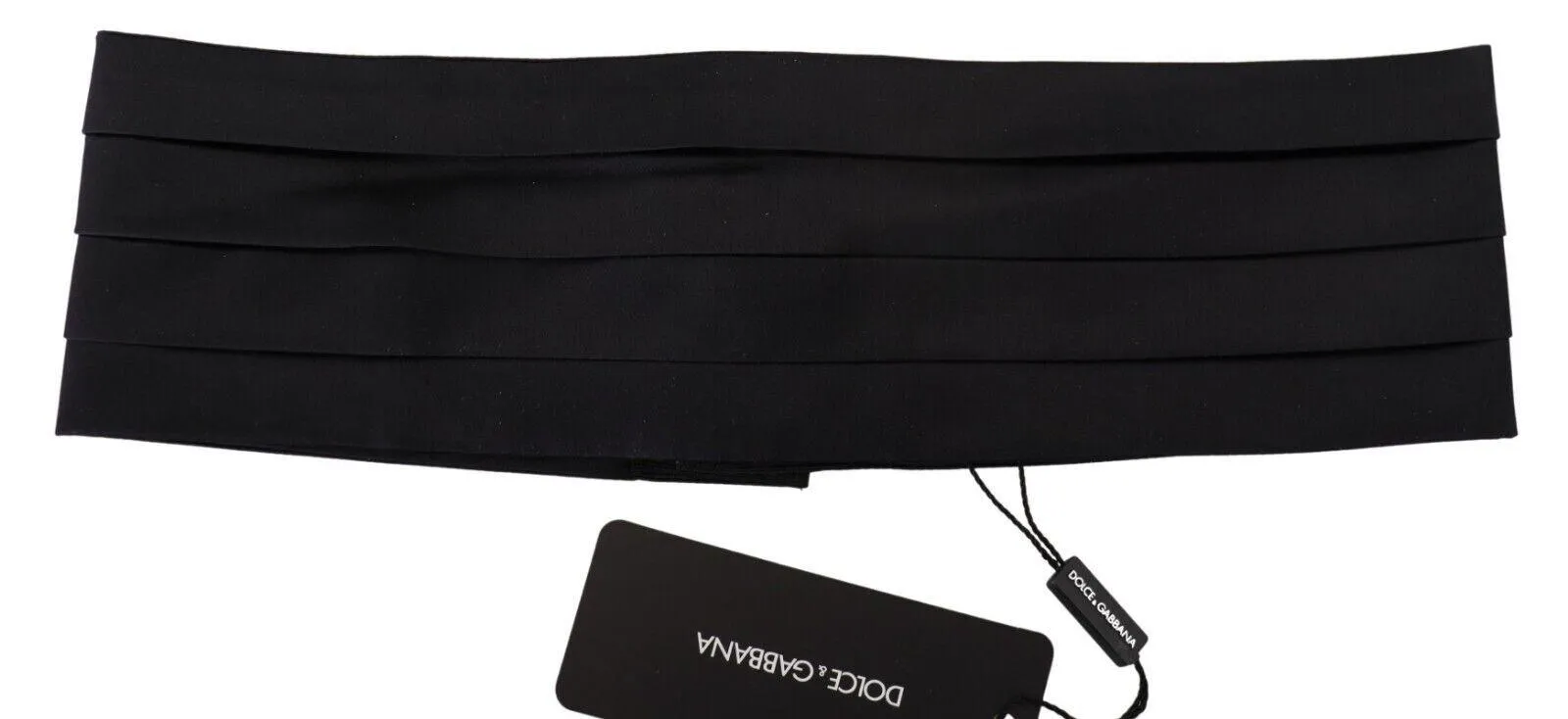 Dolce & Gabbana Black Silk Women Waist Cummerbund