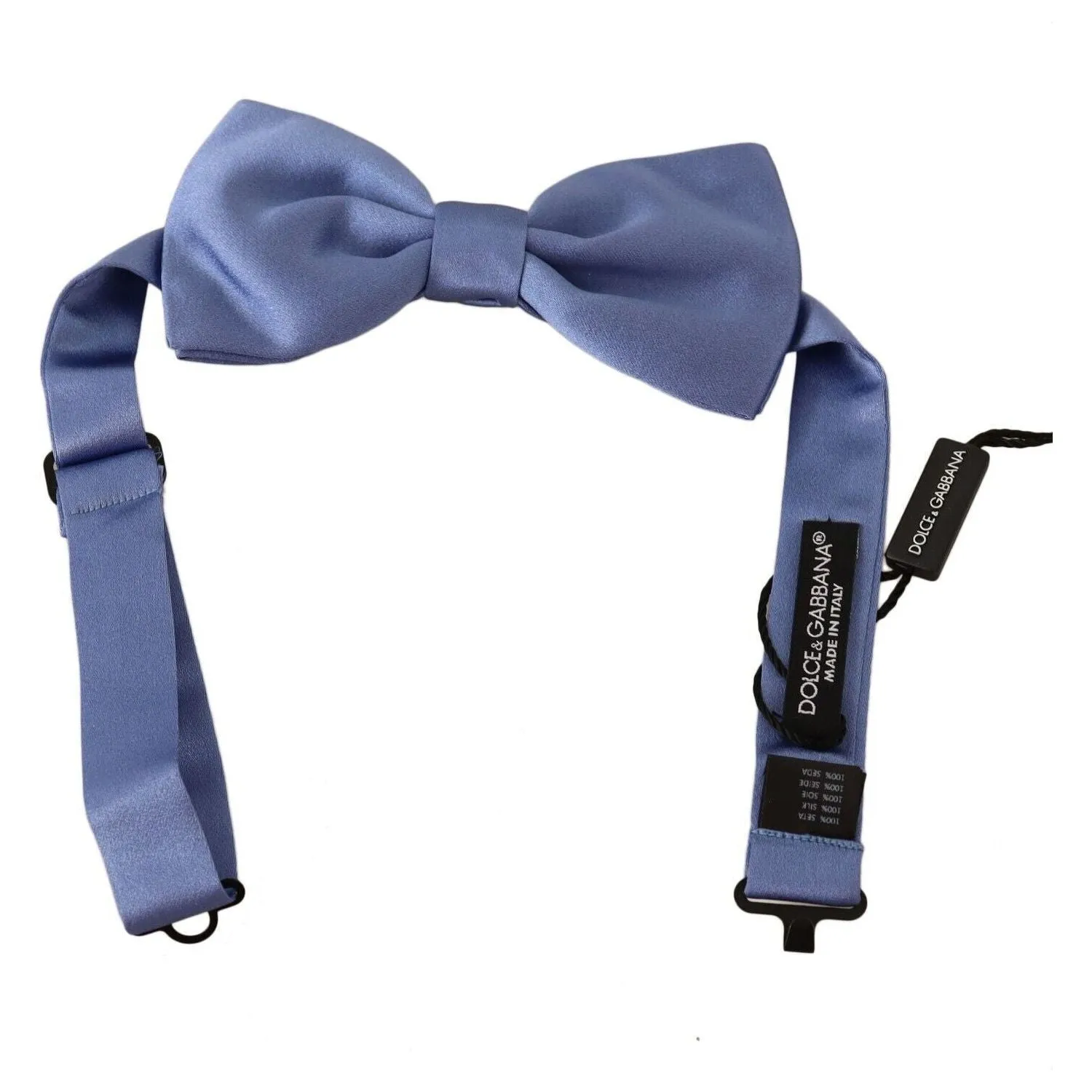 Dolce & Gabbana Elegant Purple Silk Bow Tie