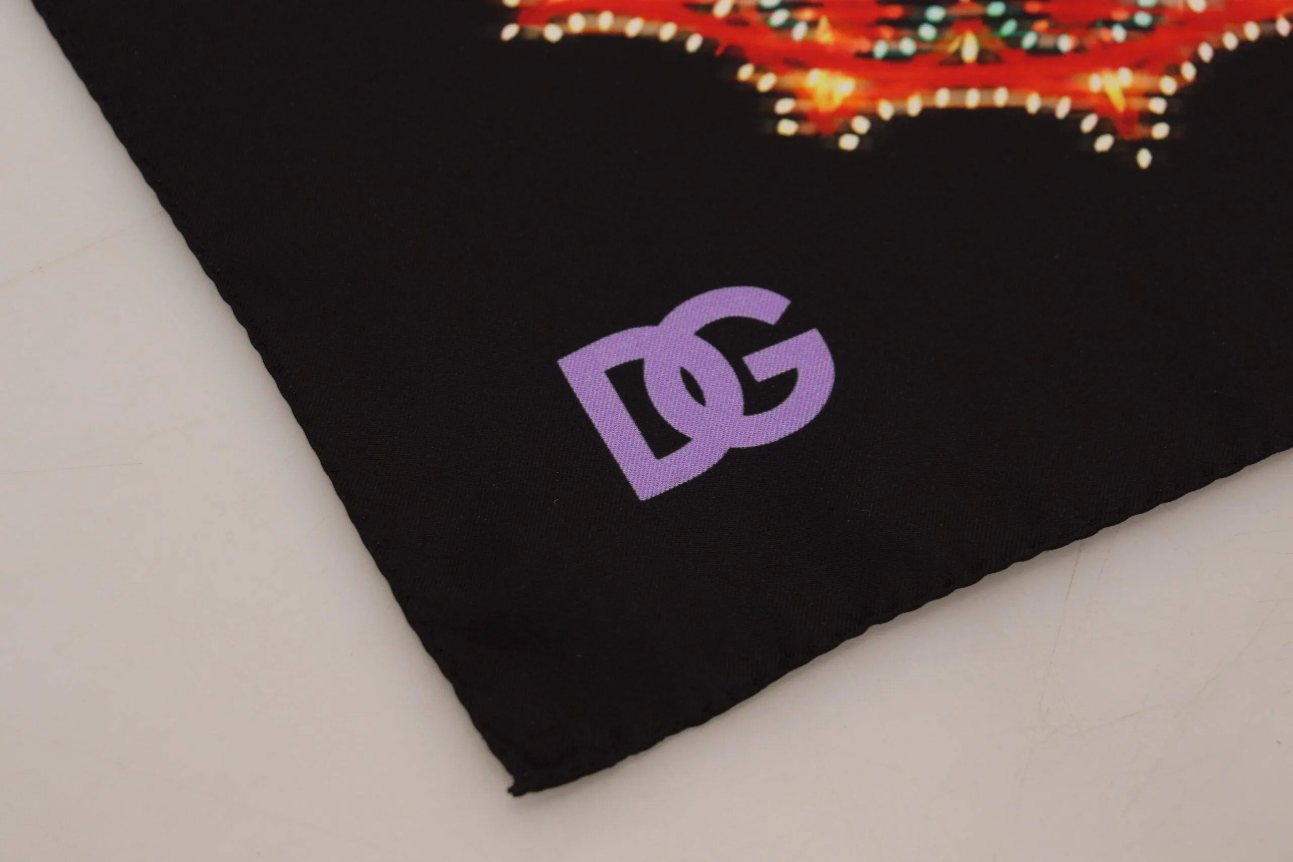 Dolce & Gabbana Multicolor Printed Silk Shawl Wrap Scarf