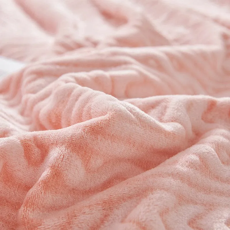 Double Layer Coral Fleece Baby Blanket (2 Sizes)