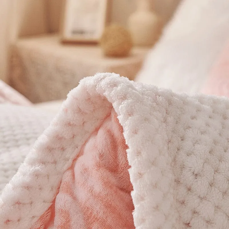 Double Layer Coral Fleece Baby Blanket (2 Sizes)