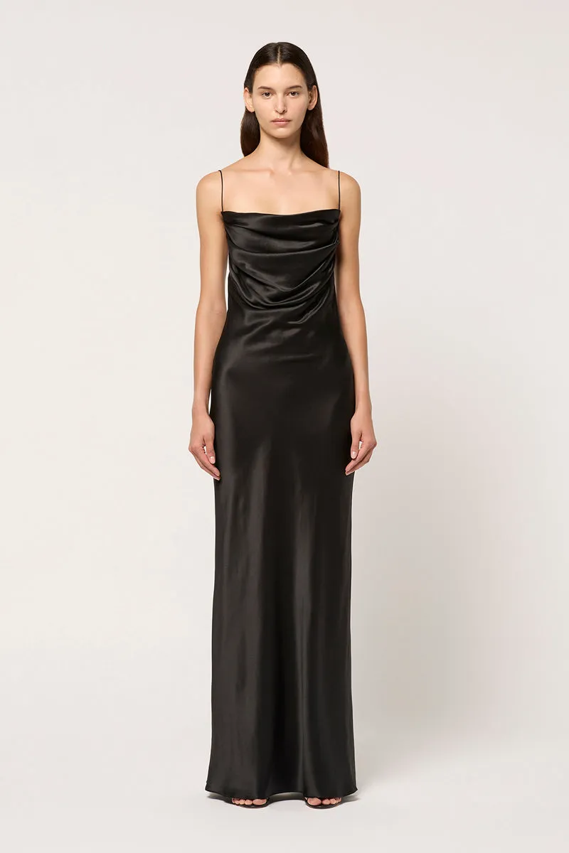 DRAPED CAMISOLE SLIP DRESS