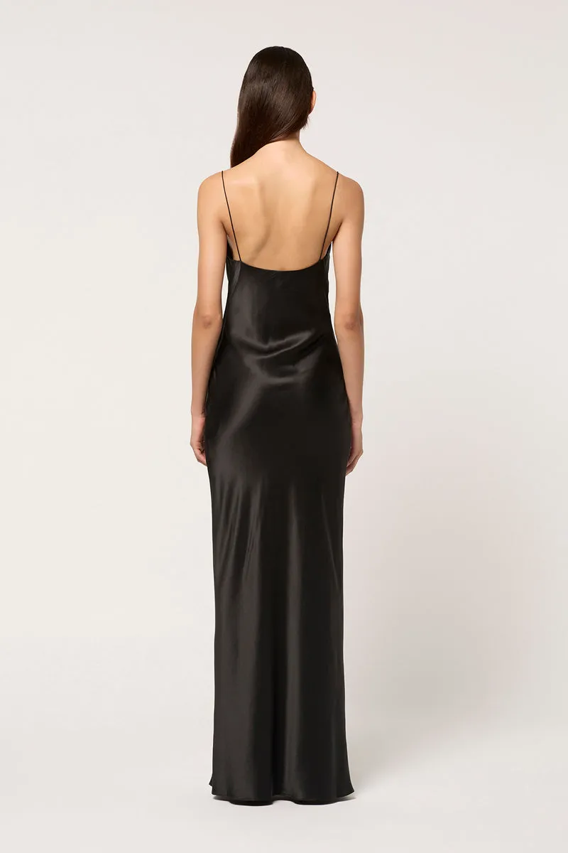 DRAPED CAMISOLE SLIP DRESS