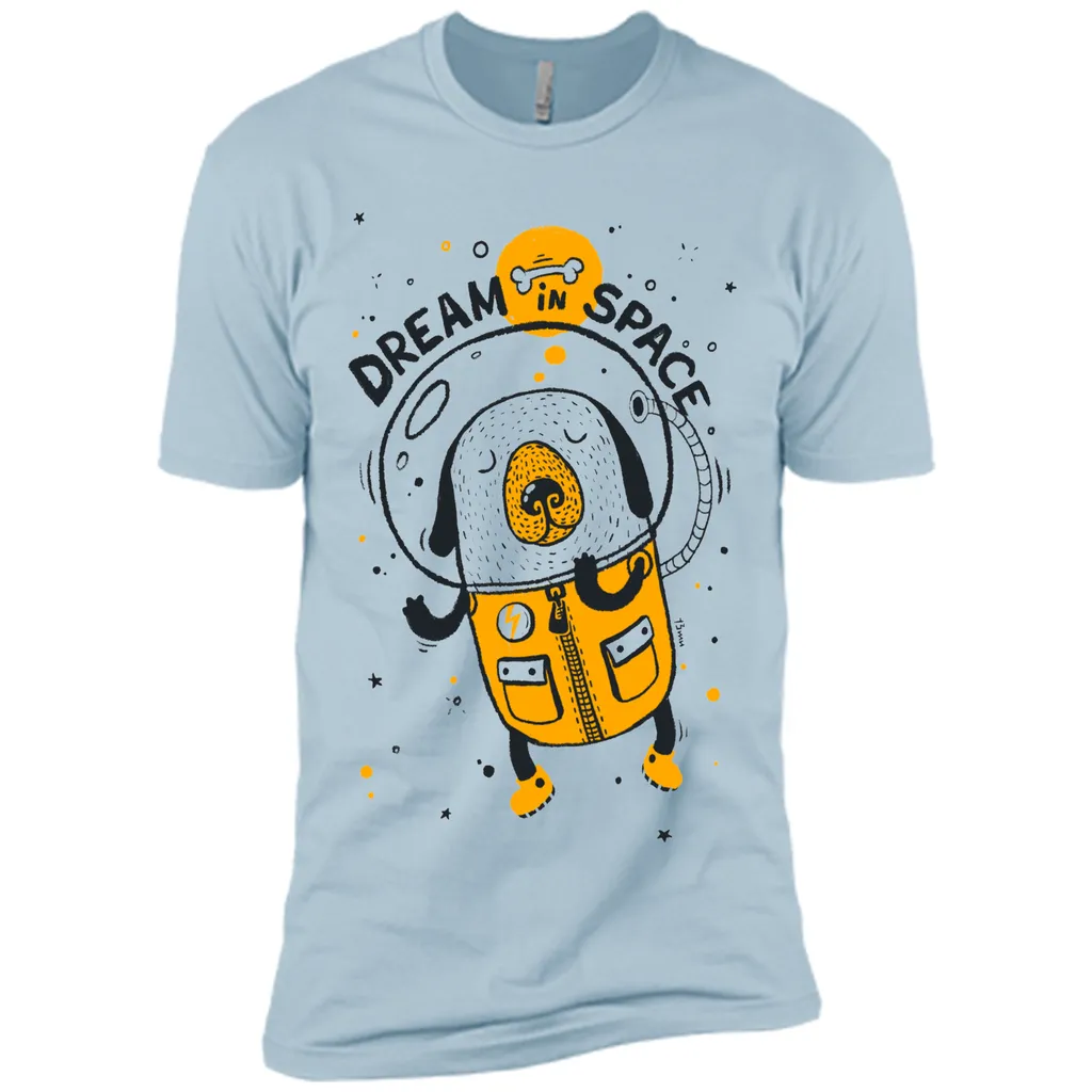 Dream in space cartoon graphic T-Shirt