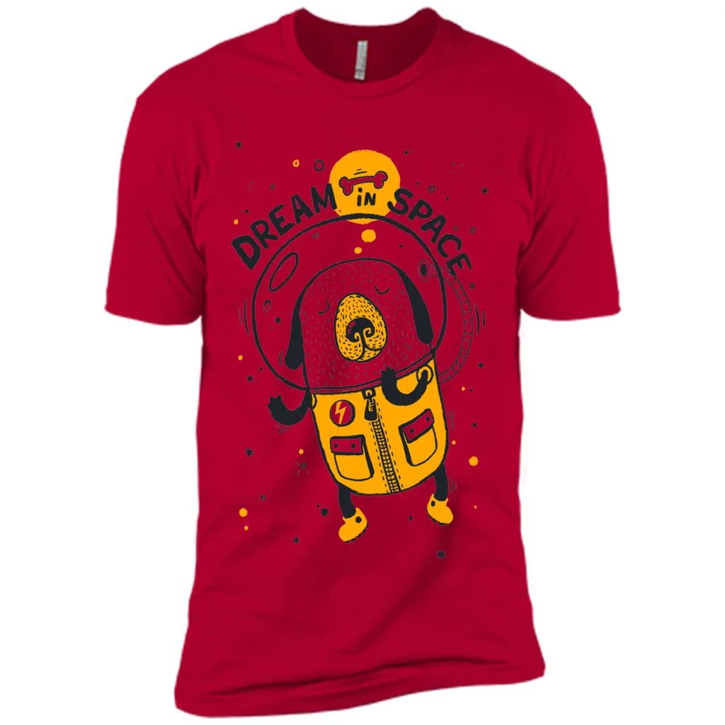 Dream in space cartoon graphic T-Shirt
