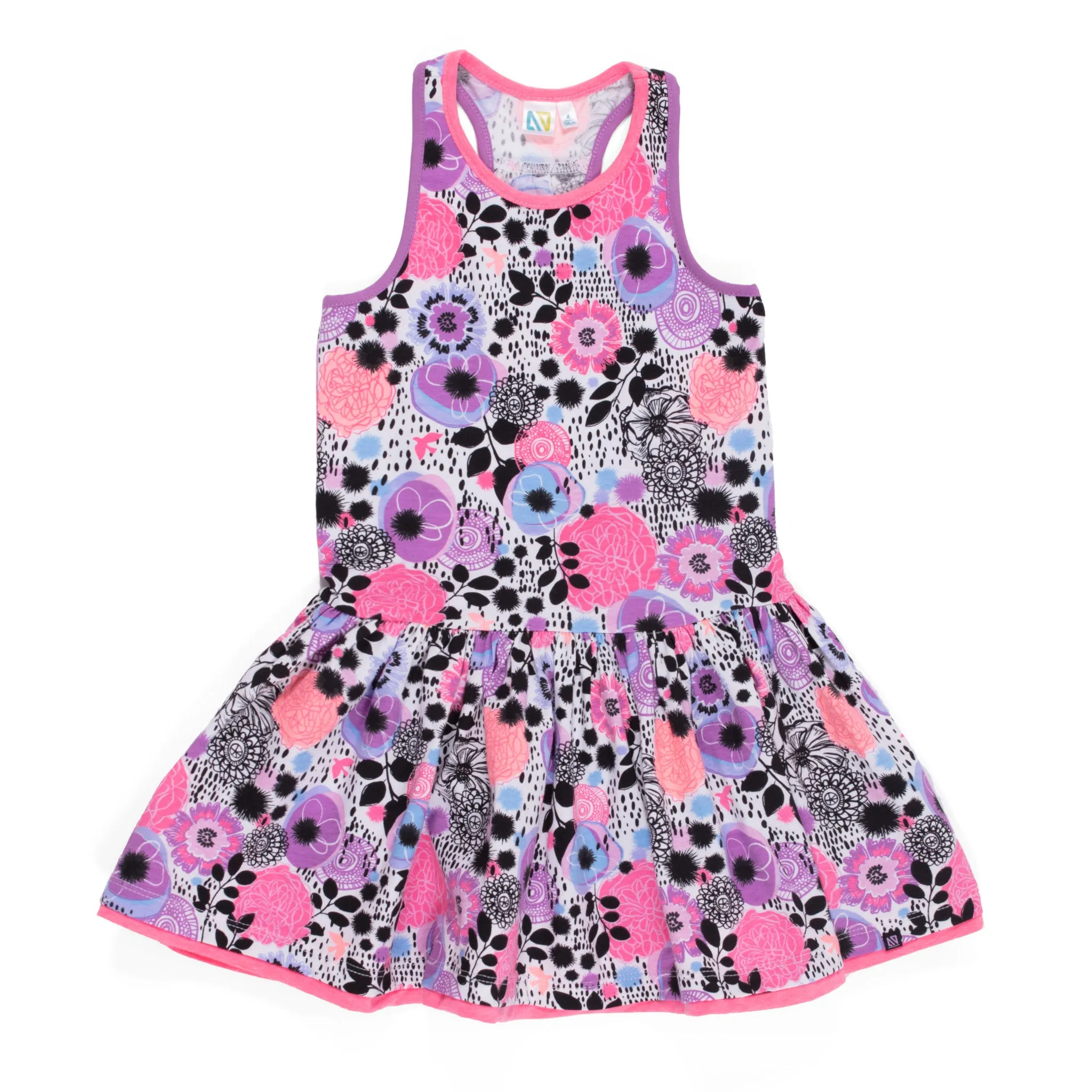Dress - Anemones and butterflies- S2004-09-3