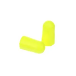 Earplugs - 3M E-A-Rsoft Yellow Neon Earplugs, Large, Uncorded & Corded, (Case of 2000 pairs), 312-1251 / 311-1251