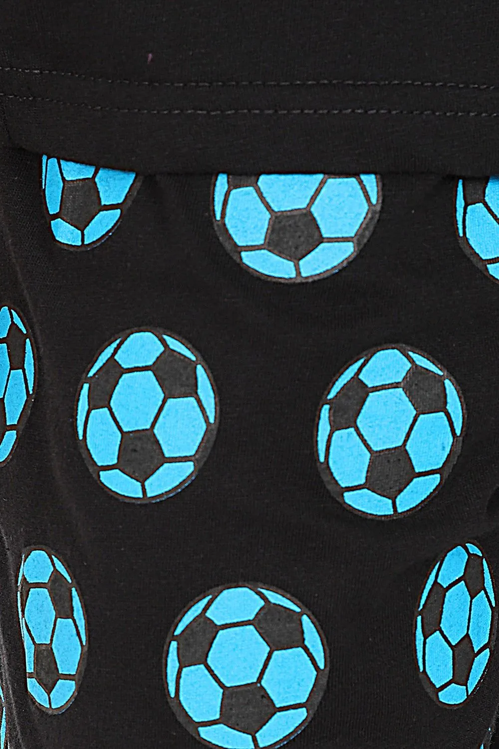 Eat Sleep Football Repeat Blue Short Pyjamas