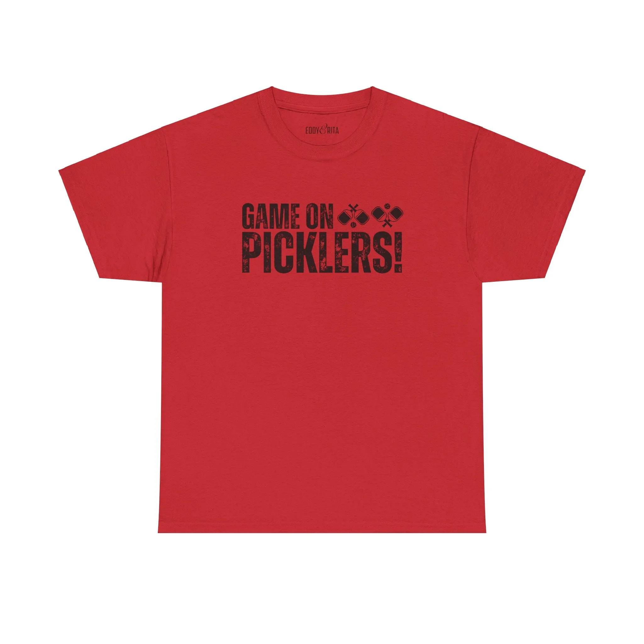 Eddy and Rita Unisex Heavy Cotton T-Shirt - "Game On Picklers" Pickleball Graphic Tee
