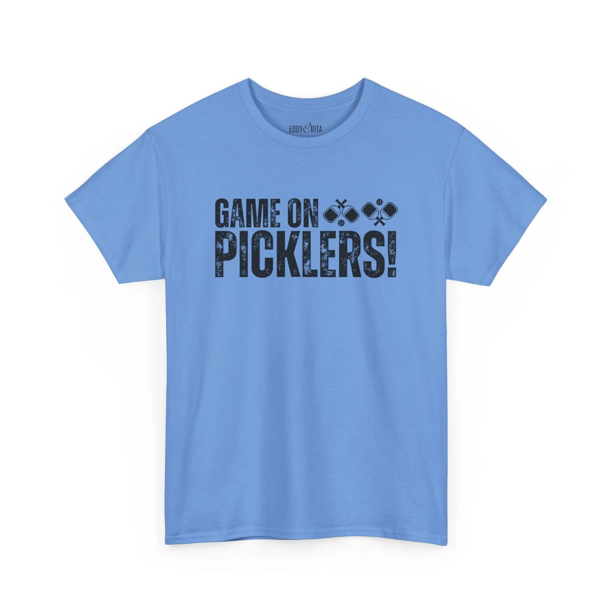 Eddy and Rita Unisex Heavy Cotton T-Shirt - "Game On Picklers" Pickleball Graphic Tee