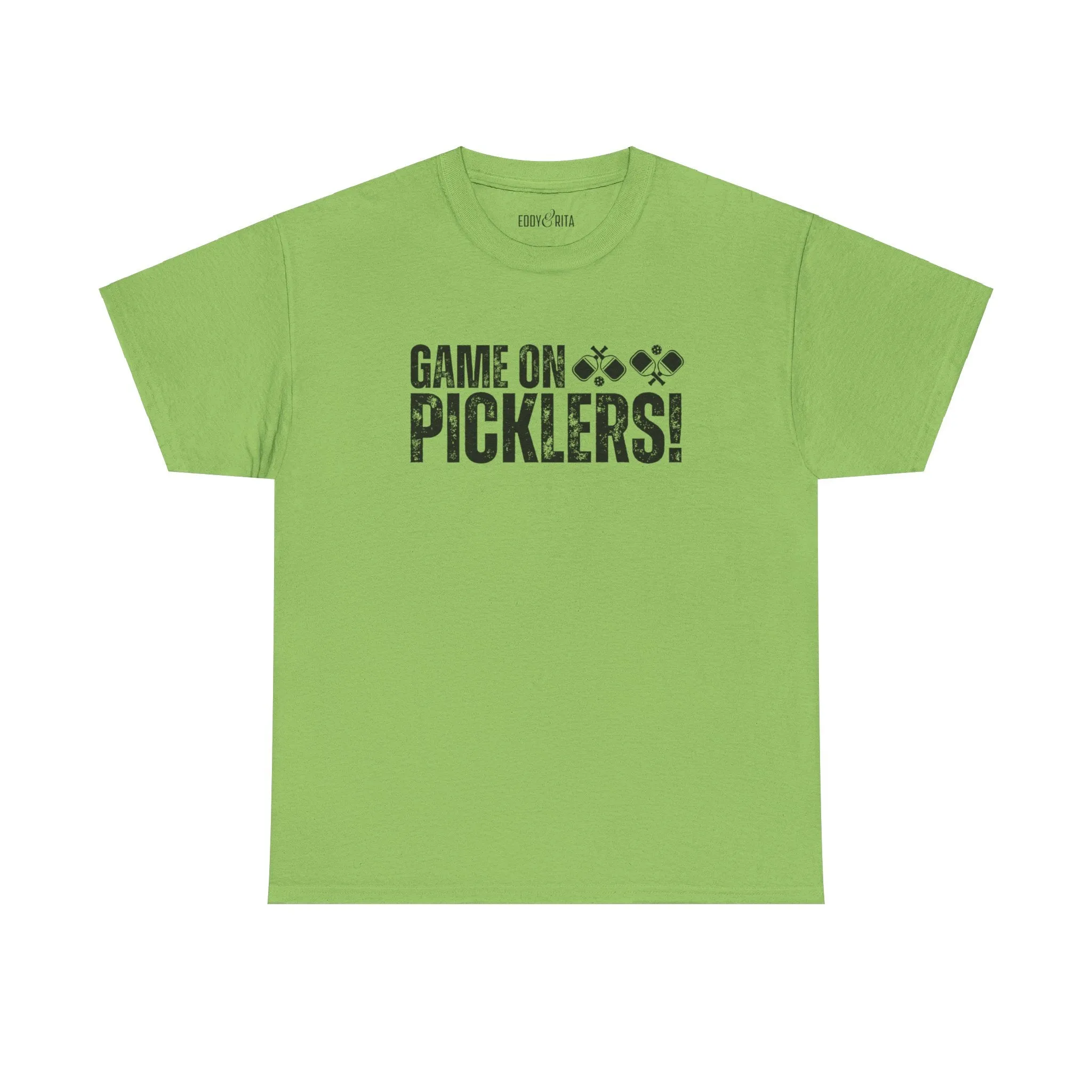 Eddy and Rita Unisex Heavy Cotton T-Shirt - "Game On Picklers" Pickleball Graphic Tee