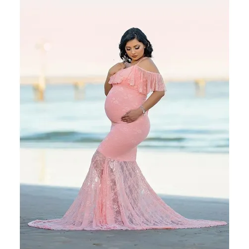 Elegant maternity occasion dresses Off Shoulder Dress For Maternity Photoshoot Maternity Dresses For Baby Shower
