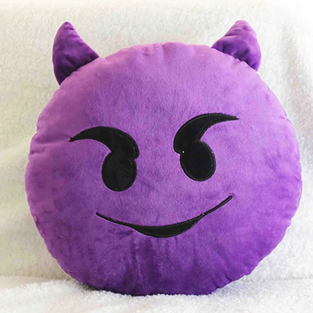Emoji Decorative Throw Pillow Stuffed Smiley Cushion Home Decor For Sofa Couch Chair Toy Emotional Smile Face Doll 1PCS/Lot