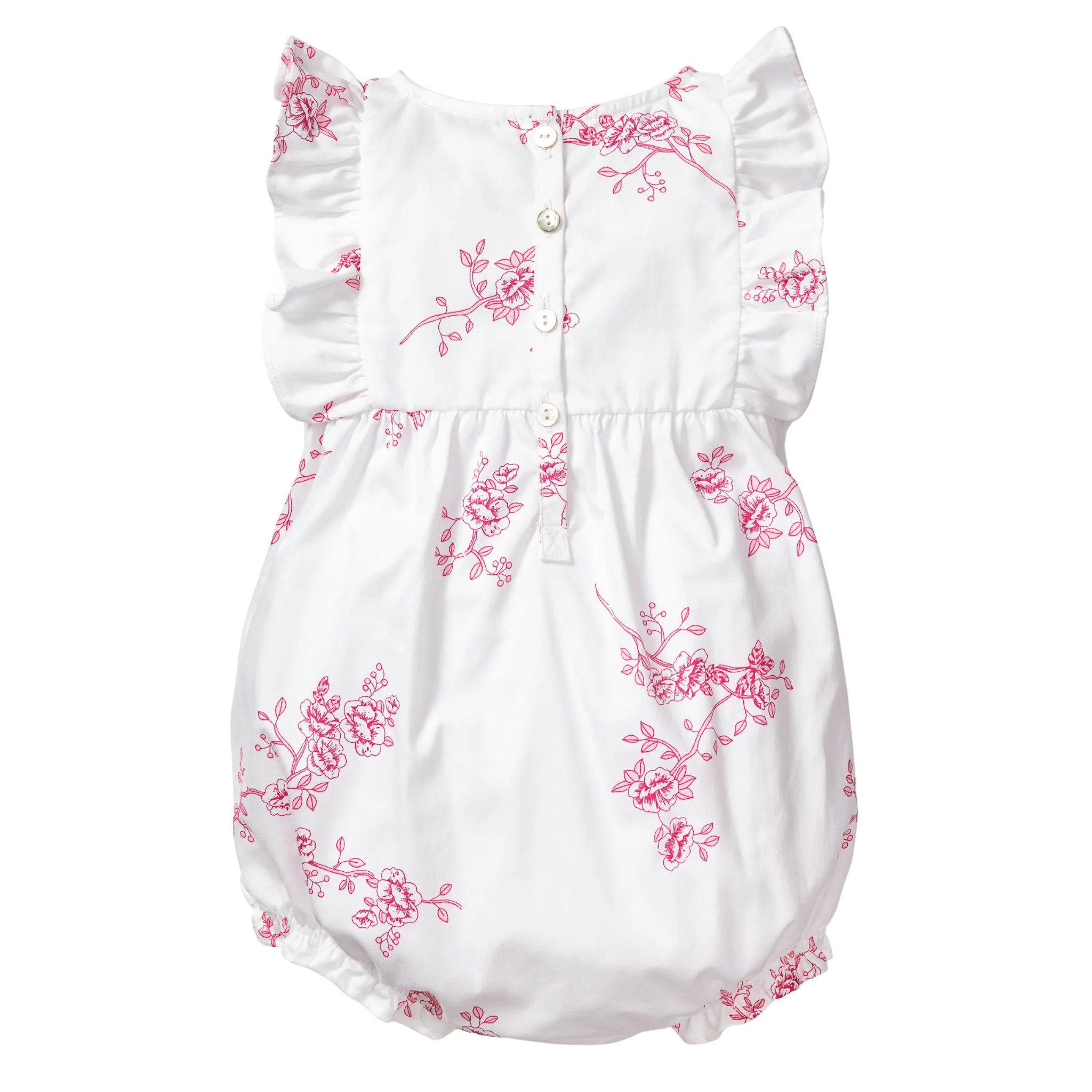 English Rose Ruffled Romper