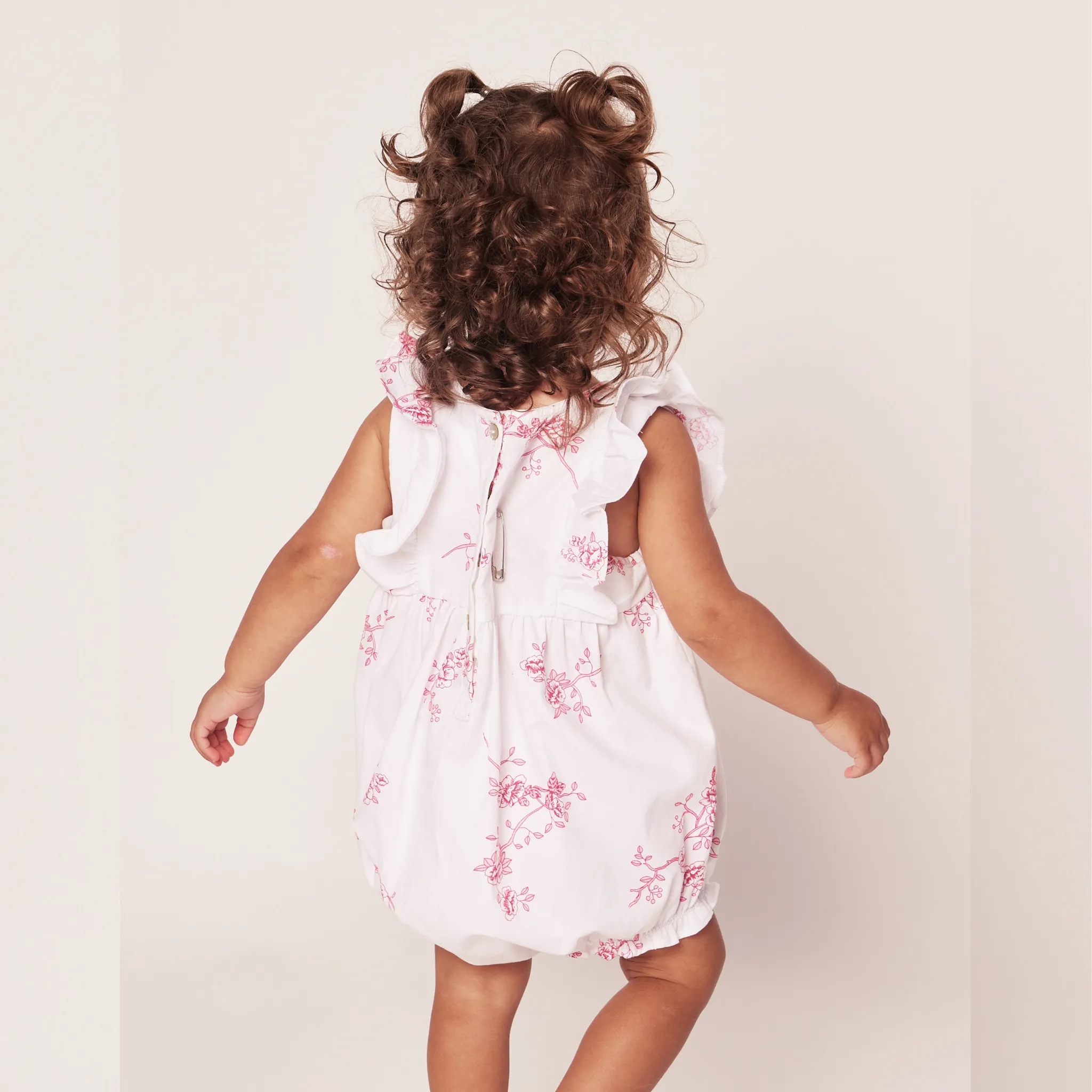 English Rose Ruffled Romper