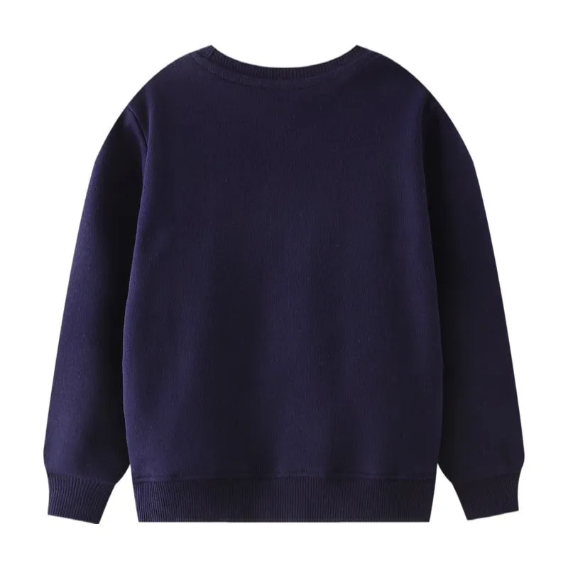 Excavator Embroidered Sweater