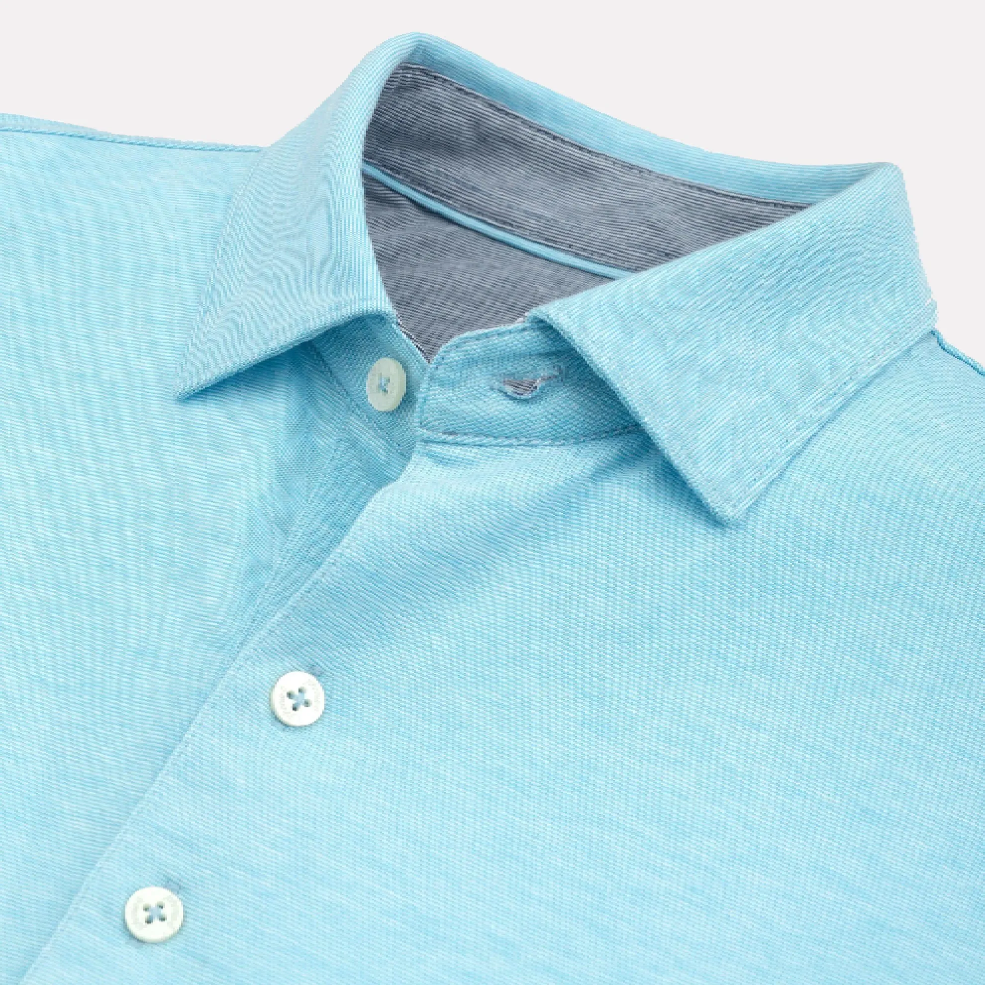 Faron Prep-Formance 3 Button Slub Polo / Ibiza