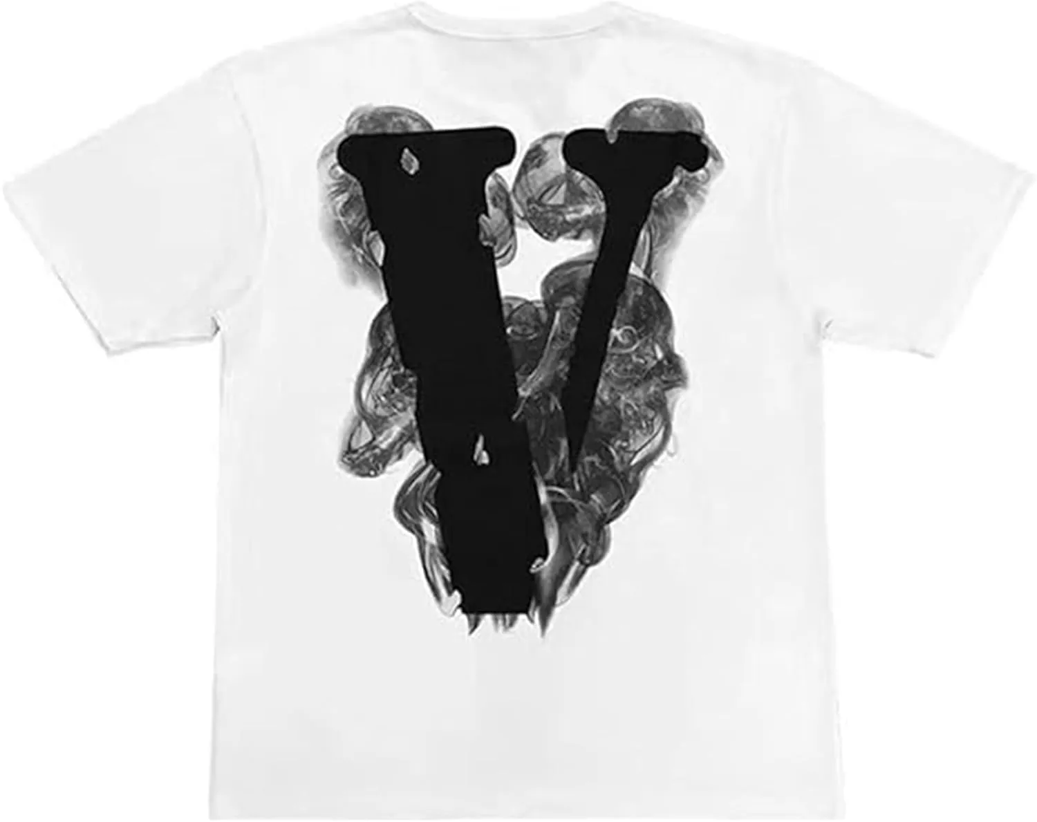 Fashion Men's Short Sleeved T-Shirt V Letter Printed Tops Casual Couple T-Shirt Hip Hop Short Sleeved Tops