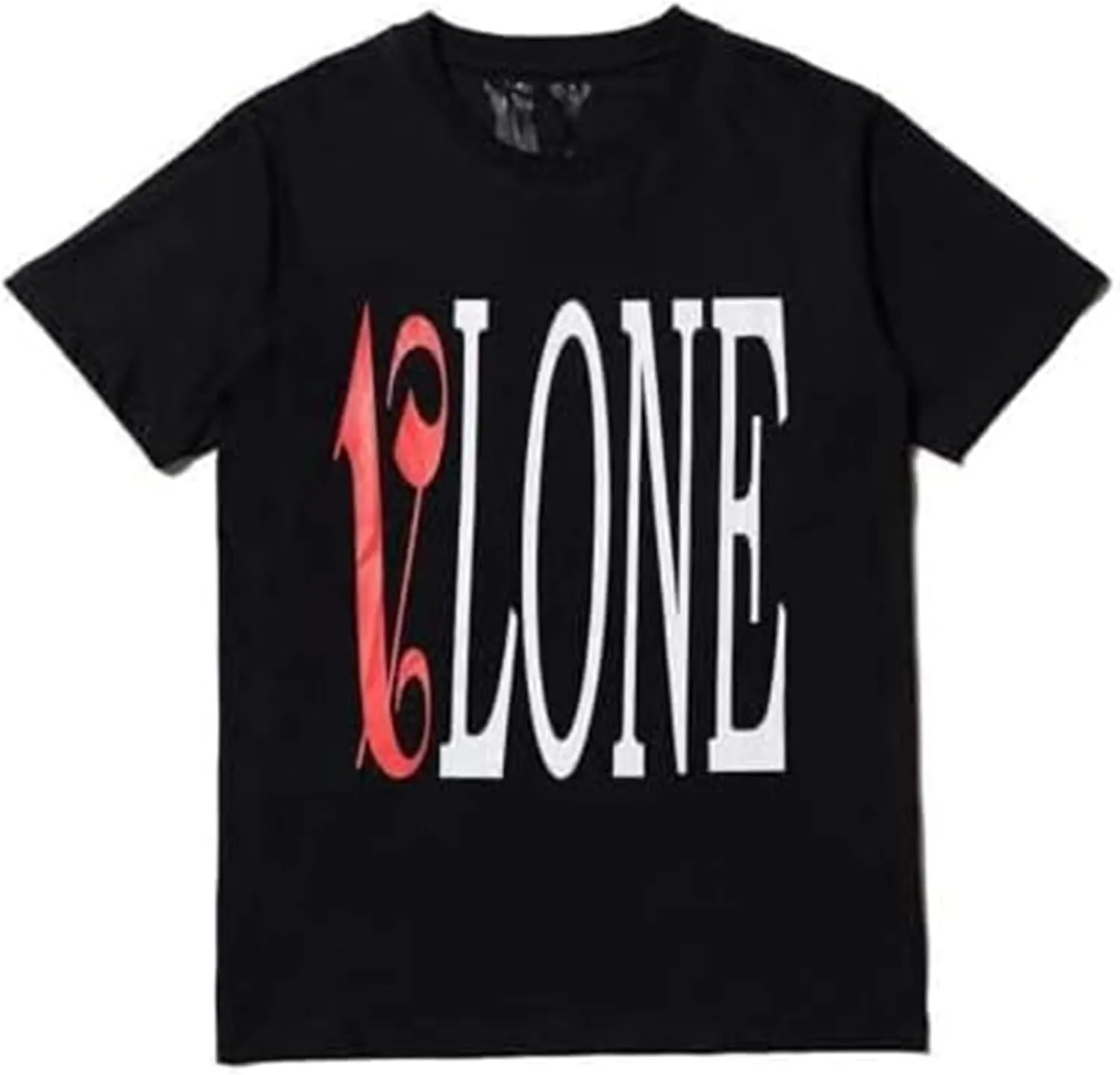 Fashion Men's Short Sleeved T-Shirt V Letter Printed Tops Casual Couple T-Shirt Hip Hop Short Sleeved Tops