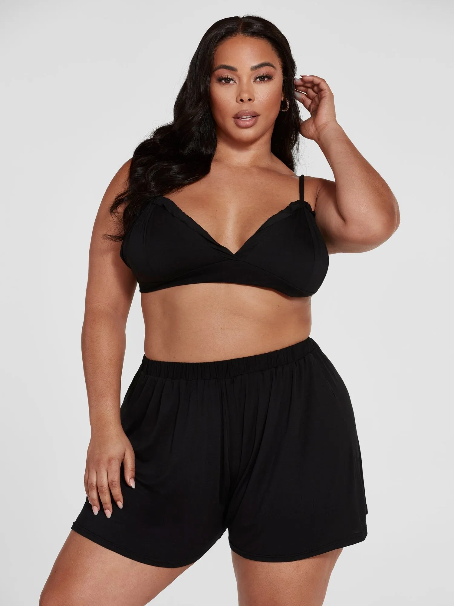 Fashion To Figure - Lily Bralette and Shorts Pajama Set