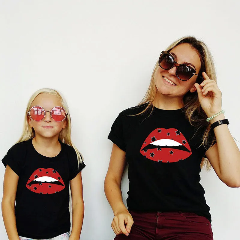 Female Women and Child Clothing Simple Fashion Heat Transfer Popular One Generation T-Shirt New Style -  Women's Top