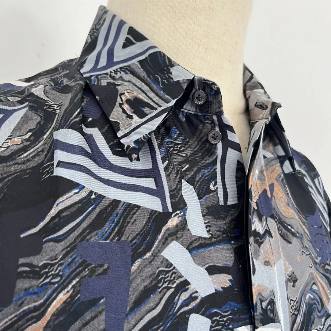 Fendi Fragment print silk shirt