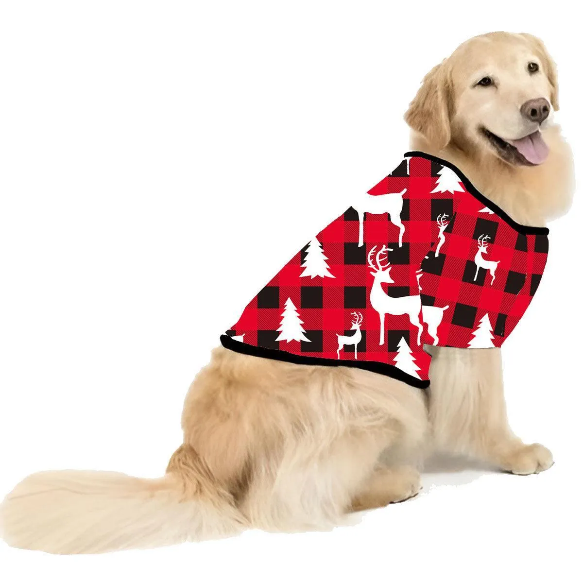 Festive Plaid Stitching Christmas Parent-Child Leisure Wear Set – Cozy Family Homewear