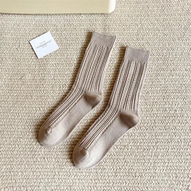 FestiveFit Women's Cotton Crew Socks