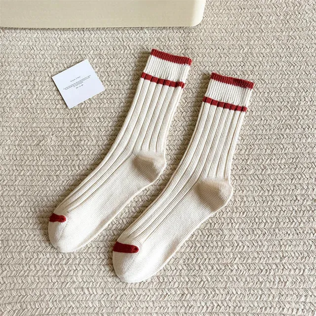 FestiveFit Women's Cotton Crew Socks