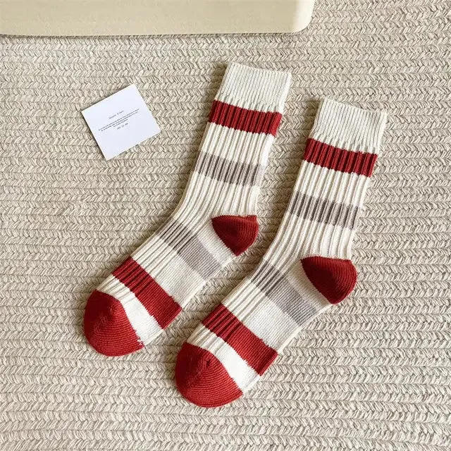 FestiveFit Women's Cotton Crew Socks