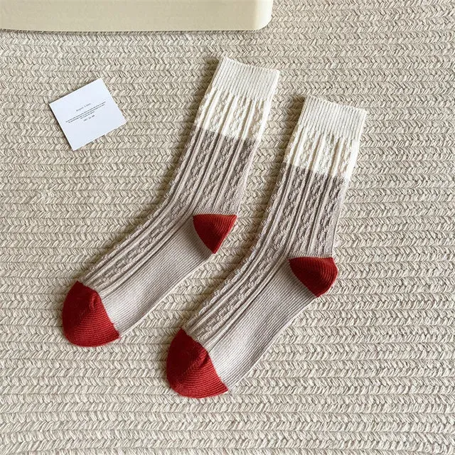 FestiveFit Women's Cotton Crew Socks