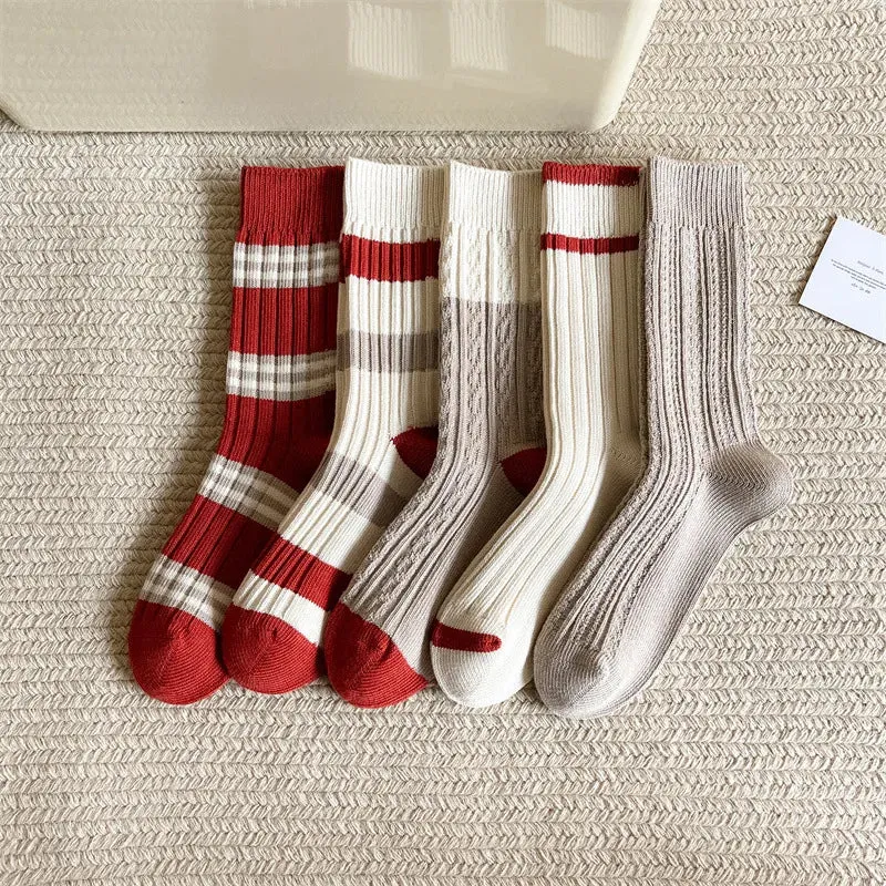FestiveFit Women's Cotton Crew Socks