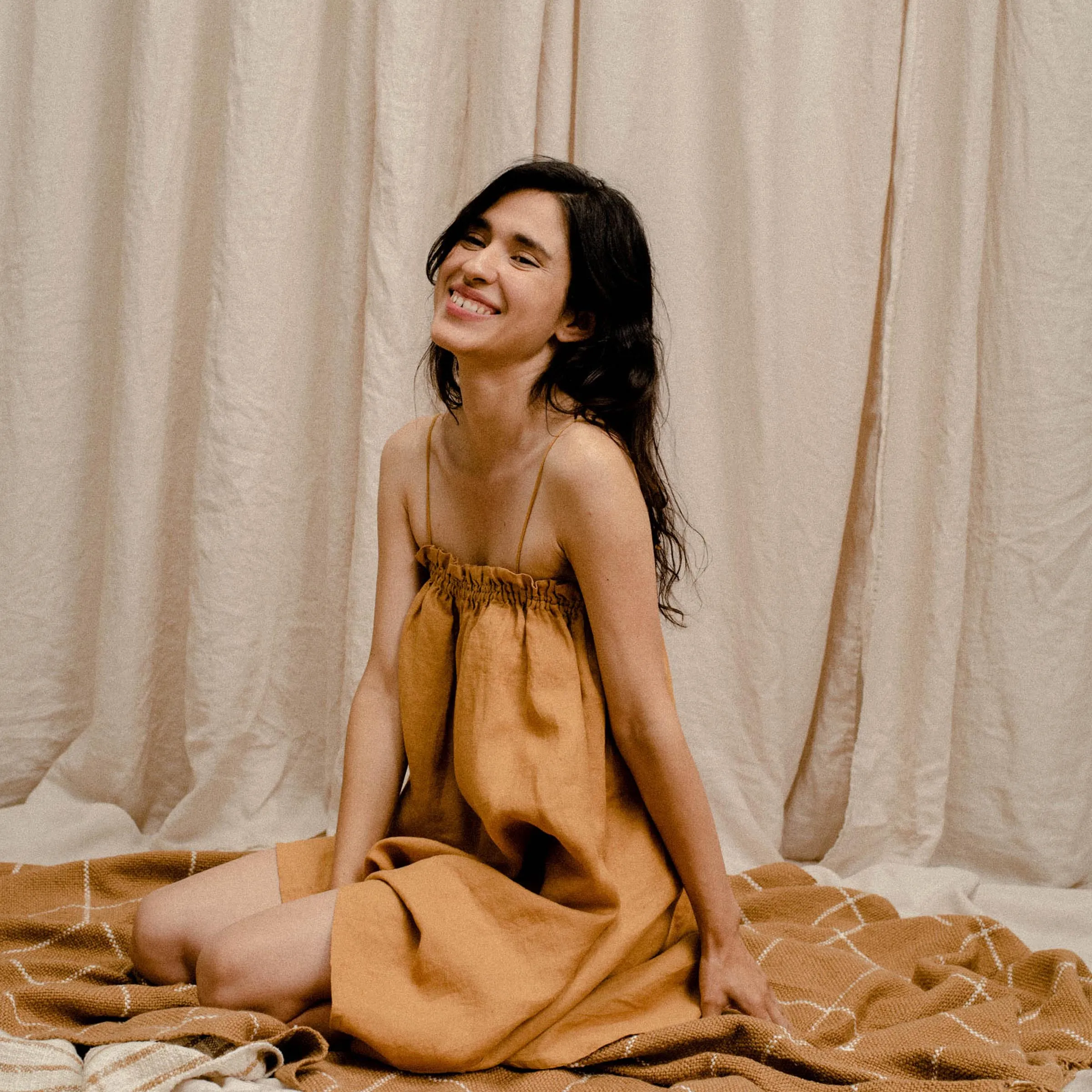 Fia Dress--Camel, XS/S