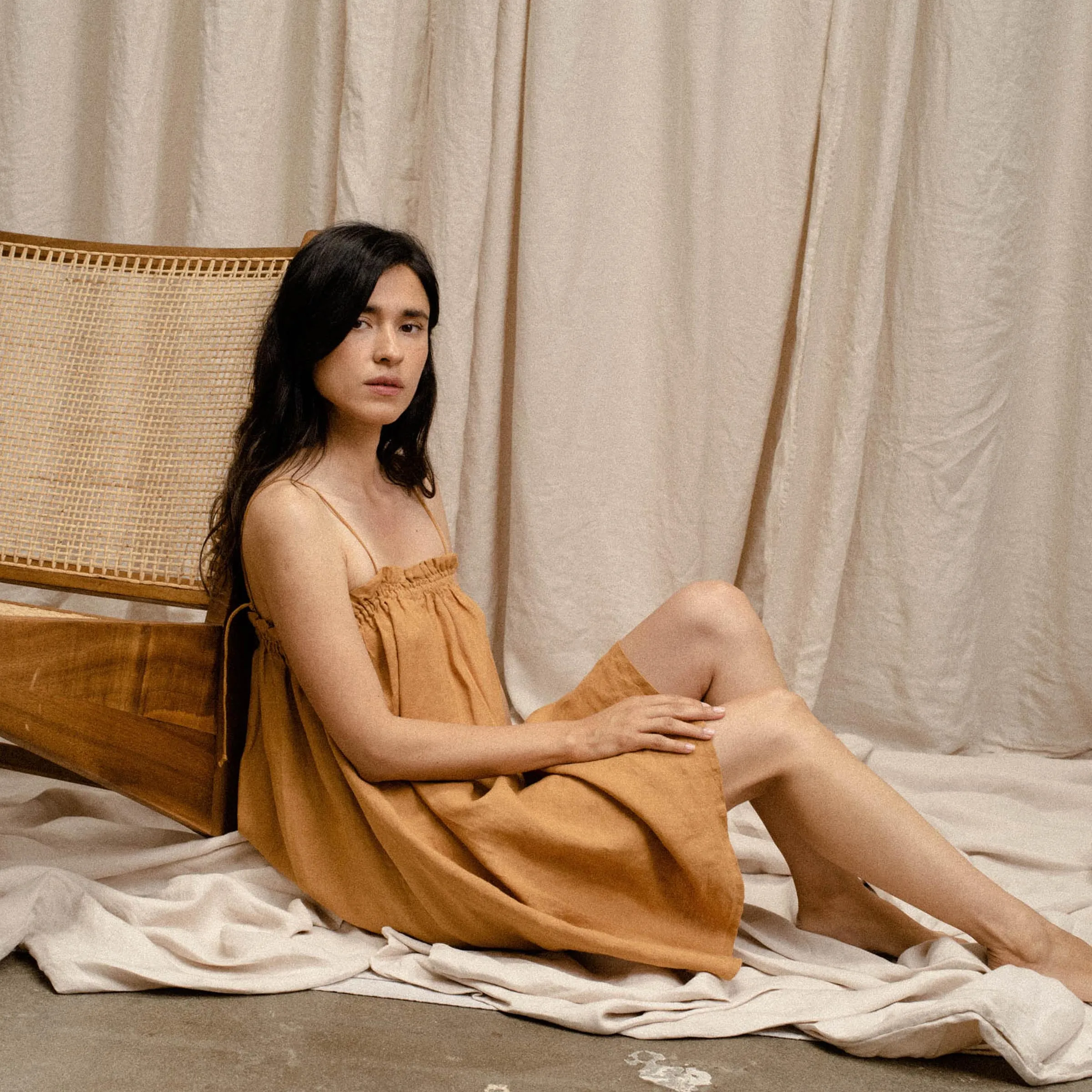 Fia Dress--Camel, XS/S