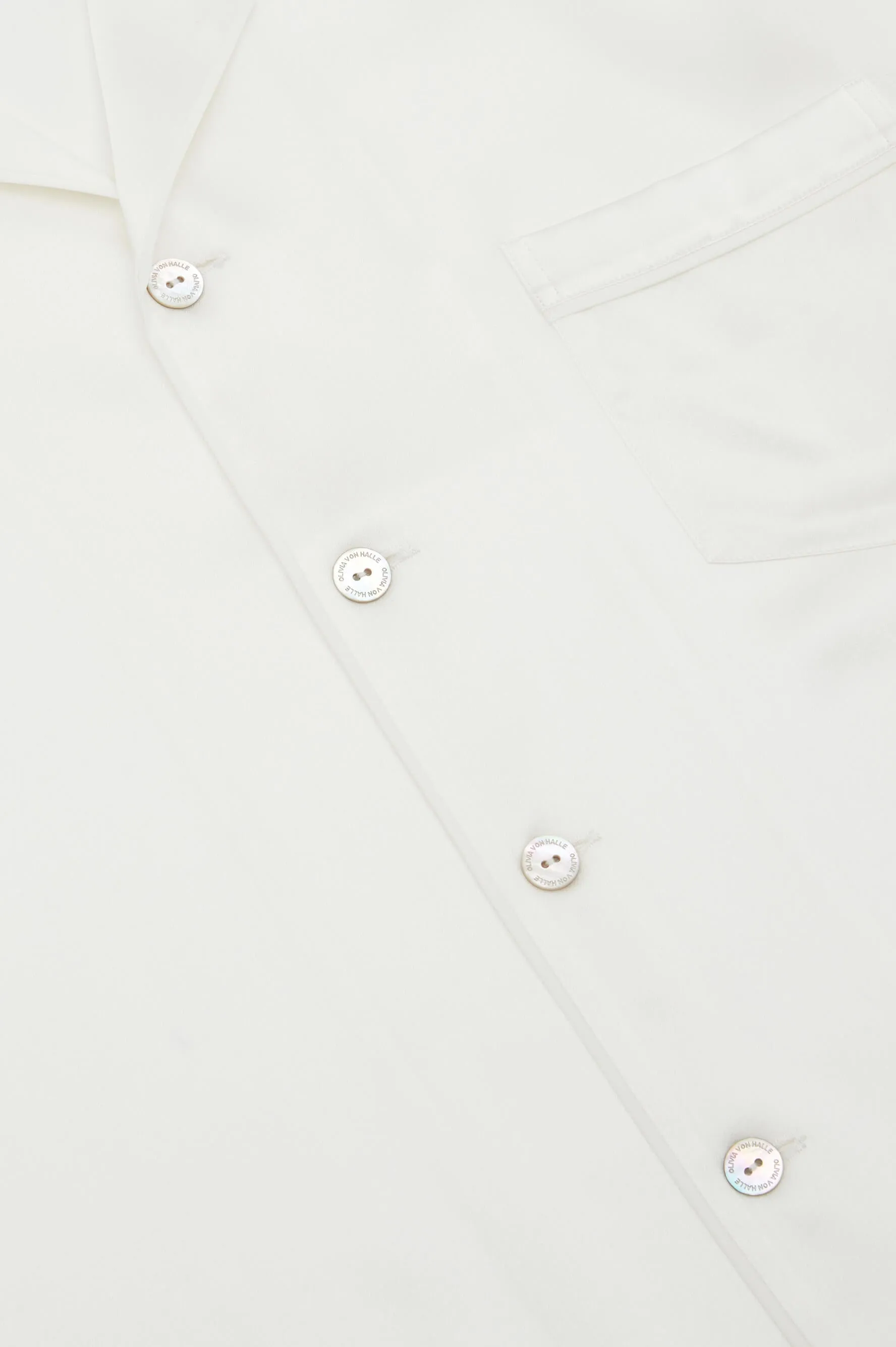 Fifi Ivory White Pyjamas in Silk Satin