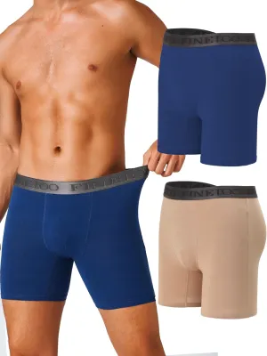 FINETOO Mens Underwear Boxer Briefs Cotton Men's underwear pack Cotton Underwear
