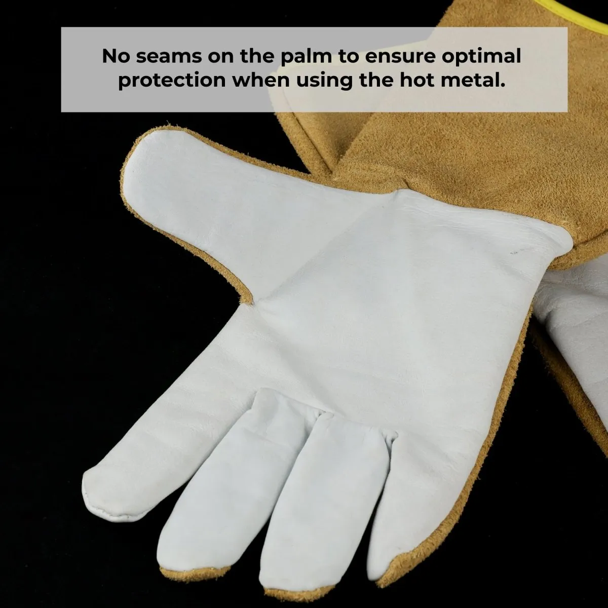 Fire resistant leather gloves for artisans - Blacksmith and welding gloves