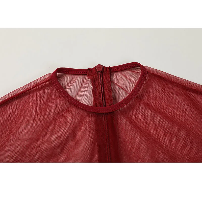 Flared Crew Neck Short Sleeve Dress