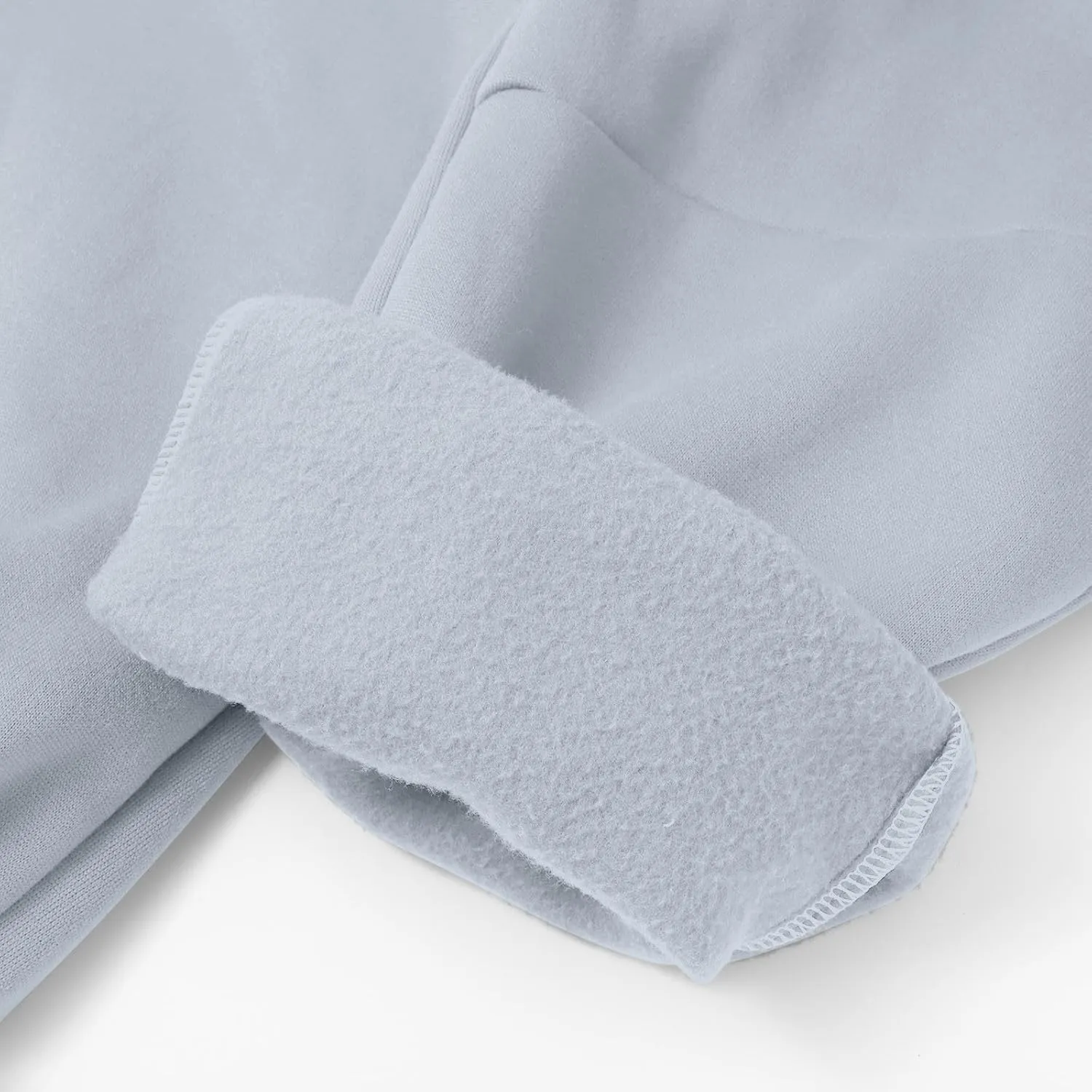 Fleece Lined Sweatpants Sherpa Cargo Pants Thermal High Waisted Joggers Cinch Bottom Drawstring Trousers with Pockets