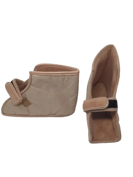 Fleece Open Slippers - Coral Fleece