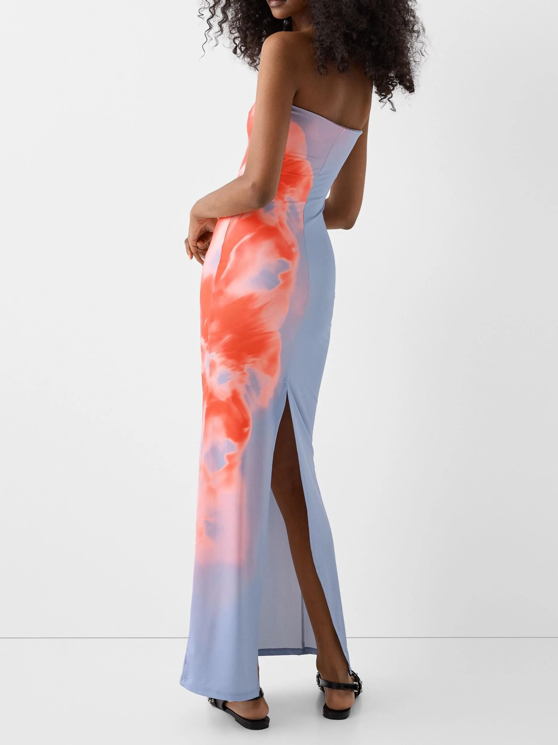 Flytonn- Bandeau Neckline Midi Dress