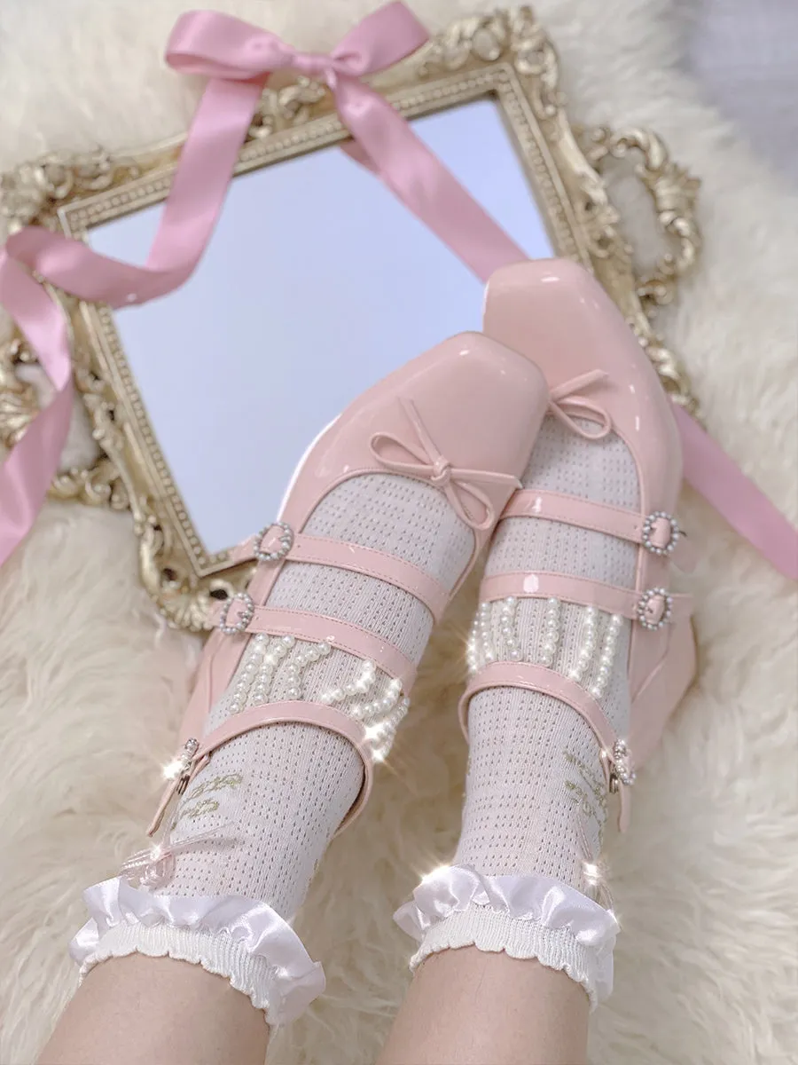 French Butterfly Lace Socks PL53345